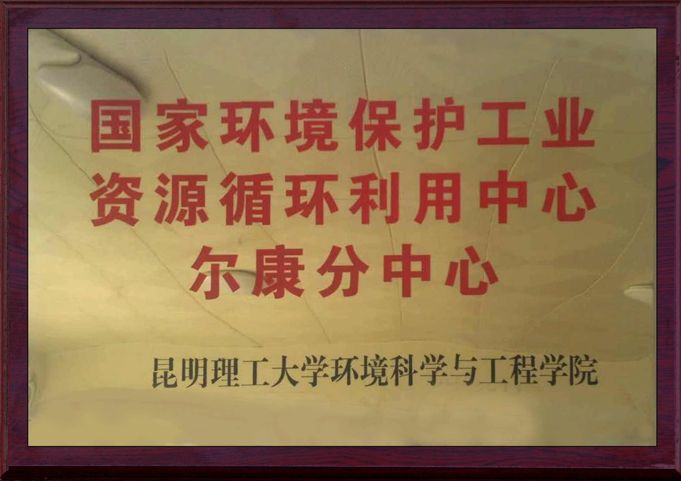 國家(jiā)環境保護資工業源綜合利用爾康分中心